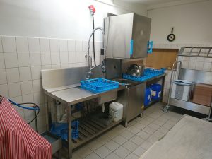 Neue Spülküche des Café Jerusalem